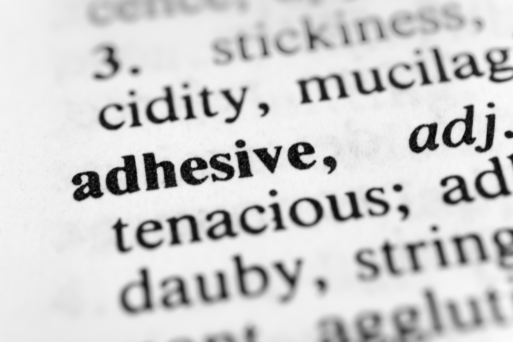 Types of adhesive Afera